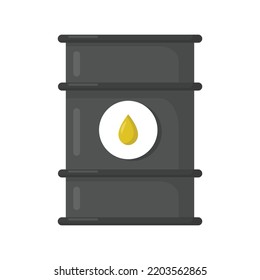 Vector graphic of oil. Oil barrel illustration with flat design style. Suitable for content design assets