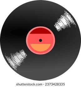 Vector graphic - old record