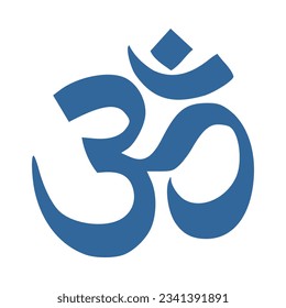 Vector graphic of the Om or Aum symbol