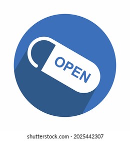 Vector Graphic of Open Tag - Flat Style - simple illustration. Editable stroke. Design template vector.outline style design.Vector graphic illustration