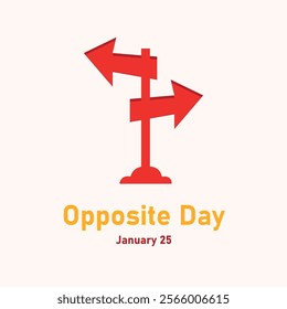 vector graphic of Opposite Day good for national Opposite Day celebration. flat design. flyer design.flat illustration.