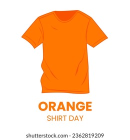 Vector Graphic of Orange Tshirt Clip Art suitable for Orange Shirt Day