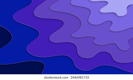 Vector graphic of an organic flowing background with a pattern of wavy shapes. Angled wave design. Can be used for site design, banners, invitations, posters, or monitor wallpaper.