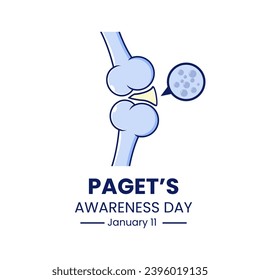 Vector graphic of paget's awareness day