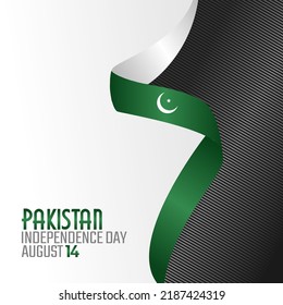 gráfico vectorial del día de la independencia de Pakistán bueno para la celebración del Día de la Independencia de Pakistán. diseño plano. diseño de volante.ilustración plana.