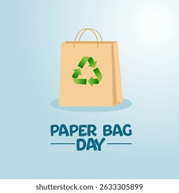 Vector graphic of Paper Bag Day for Paper Bag Day celebration.