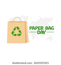 vector graphic of Paper Bag Day ideal for Paper Bag Day celebration