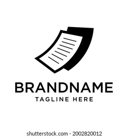 Vector graphic of paper logo | Document logo