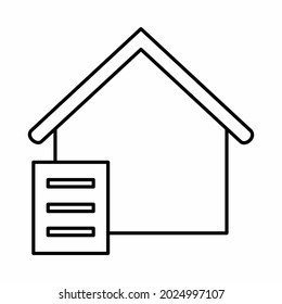 Gráfico vectorial de papeleo - Estilo de línea - ilustración simple. Trazo editable. Diseño de plantilla vector.diseño de estilo de esquema.Ilustración gráfica vectorial
