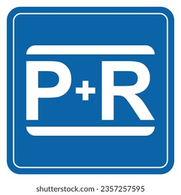 Vector graphic of Park and Ride sign