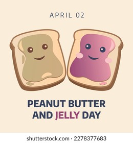 vector graphic peanut butter   jelly day good for peanut butter   jelly day celebration  flat design  flyer design flat illustration 
