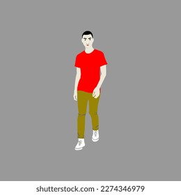 Vector graphic of people cartoon character illustration perfect for wallpaper icon background ad template and avatar etc