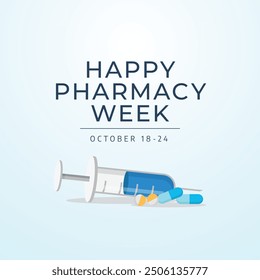 vector graphic of Pharmacy Week ideal for Pharmacy Week celebration.