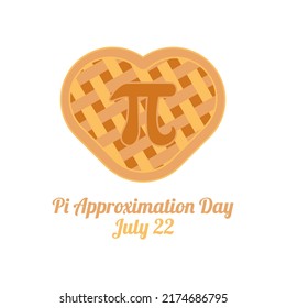 vector graphic of pi approximation day good for pi approximation day celebration. flat design. flyer design.flat illustration.