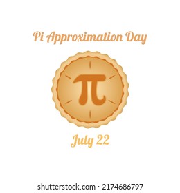 vector graphic of pi approximation day good for pi approximation day celebration. flat design. flyer design.flat illustration.