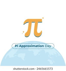 vector graphic of Pi Approximation Day ideal for Pi Approximation Day celebration.