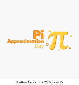 vector graphic of Pi Approximation Day; ideal for Pi Approximation Day celebration.