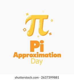 vector graphic of Pi Approximation Day; ideal for Pi Approximation Day celebration.