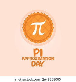 vector graphic of Pi Approximation Day ideal for Pi Approximation Day celebration