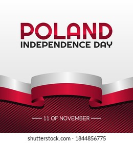 vector graphic of Poland independence day good for Poland independence day celebration. flat design. flyer design.flat illustration.