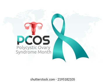 vector graphic of polycystic Ovarian Syndrome Month good for polycystic Ovarian Syndrome Month celebration. flat design. flyer design.flat illustration.