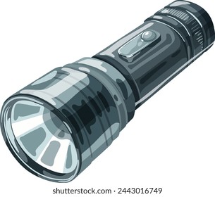 Gráfico vectorial de una linterna portátil.