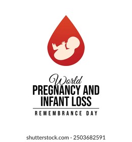 vector graphic of Pregnancy and Infant Loss Remembrance Day ideal for Pregnancy and Infant Loss Remembrance Day celebration.