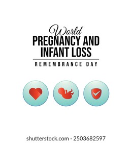 vector graphic of Pregnancy and Infant Loss Remembrance Day ideal for Pregnancy and Infant Loss Remembrance Day celebration.