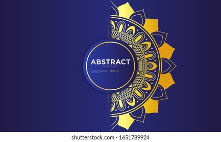 Gráfica vectorial de Mandala dorada premium. Adaptado para el diseño de embalaje de primera calidad, decoración y otros materiales de lujo