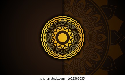 Vector graphic of premium golden mandala. Fit for premium packaging design, decorative and other luxury background