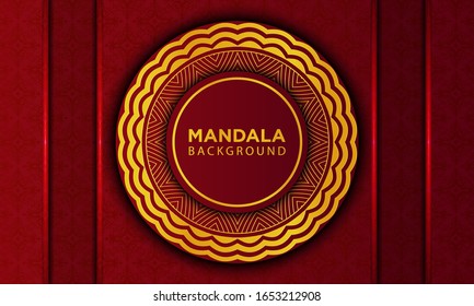 Vector graphic of premium golden mandala. Fit for premium packaging design, decorative and other luxury background