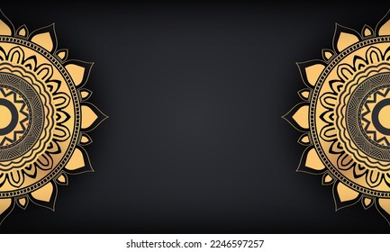 Vektorgrafik von Premium golden mandala. Geeignet für Premium-Verpackungsdesign, dekorativer und anderer luxuriöser Hintergrund