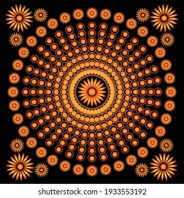 Vektorgrafik von prämuim golden mandala, geeignet für Premium-Verpackungsdesign, Dekoration und anderen luxuriösen Hintergrund