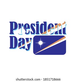 vector graphic of president marshall day