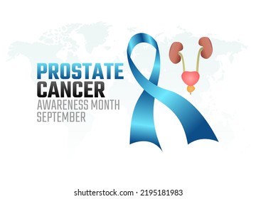 vector graphic of prostate cancer awareness month good for prostate cancer awareness month celebration. flat design. flyer design.flat illustration.