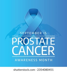 vector graphic of Prostate Cancer Awareness Month good for Prostate Cancer Awareness Month celebration. flat design. flyer design.flat illustration.