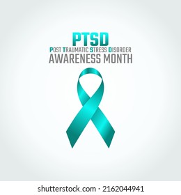 Vektorgrafik von PTSD Bewusstsein Monat gut für PTSD Bewusstsein Monat Feier. flaches Design. flyer design.flache Illustration.