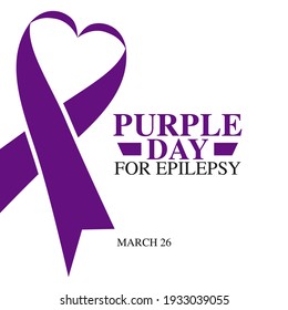 Vektorgrafik von violettem Tag für Epilepsie gut für violette Tagesfeiern. flaches Design. flyer design.flache Illustration.