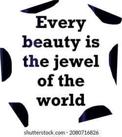 Vector graphic of a quote on a white background