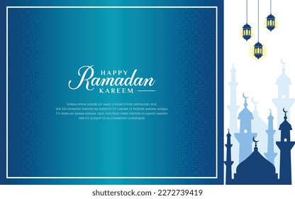 Vector graphic of ramadan kareem background, suitable for banners, greeting cards, flyers, invitations, poster designs.