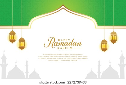 Vector graphic of ramadan kareem background, suitable for banners, greeting cards, flyers, invitations, poster designs.