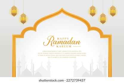 Vector graphic of ramadan kareem background, suitable for banners, greeting cards, flyers, invitations, poster designs.