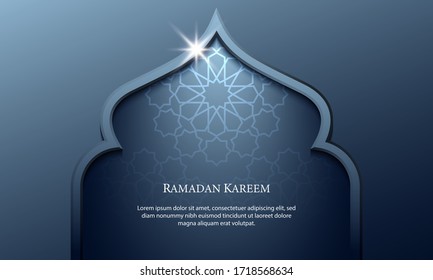 Vector graphic of Ramadan Kareem with Islamic Ornament. Fit for greeting card, wallpaper and other.