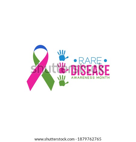 vector graphic of rare disease awareness month good for rare disease awareness month celebration. flat design. flyer design.flat illustration.