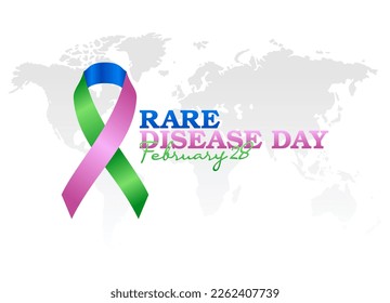 vector graphic of rare disease day good for rare disease day celebration. flat design. flyer design.flat illustration.