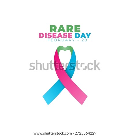 Vector graphic of Rare Disease Day for Rare Disease Day awareness.
