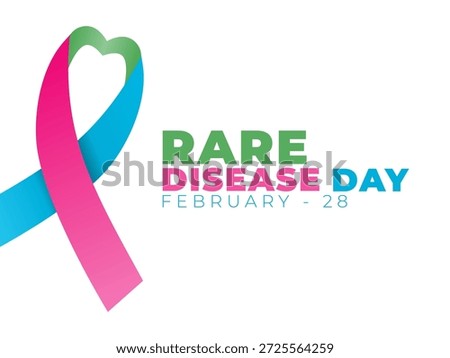 Vector graphic of Rare Disease Day for Rare Disease Day awareness.