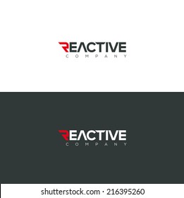 Vector graphic Reactive typography symbol for you company in positive and negative