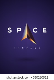 Vector graphic realistic metallic symbol with sample text