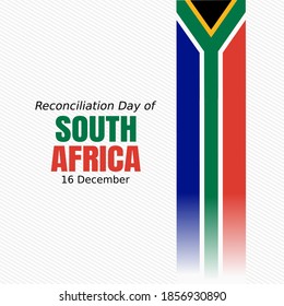 vector graphic of reconciliation day of south africa good for reconciliation day of south africa celebration. flat design. flyer design.flat illustration.